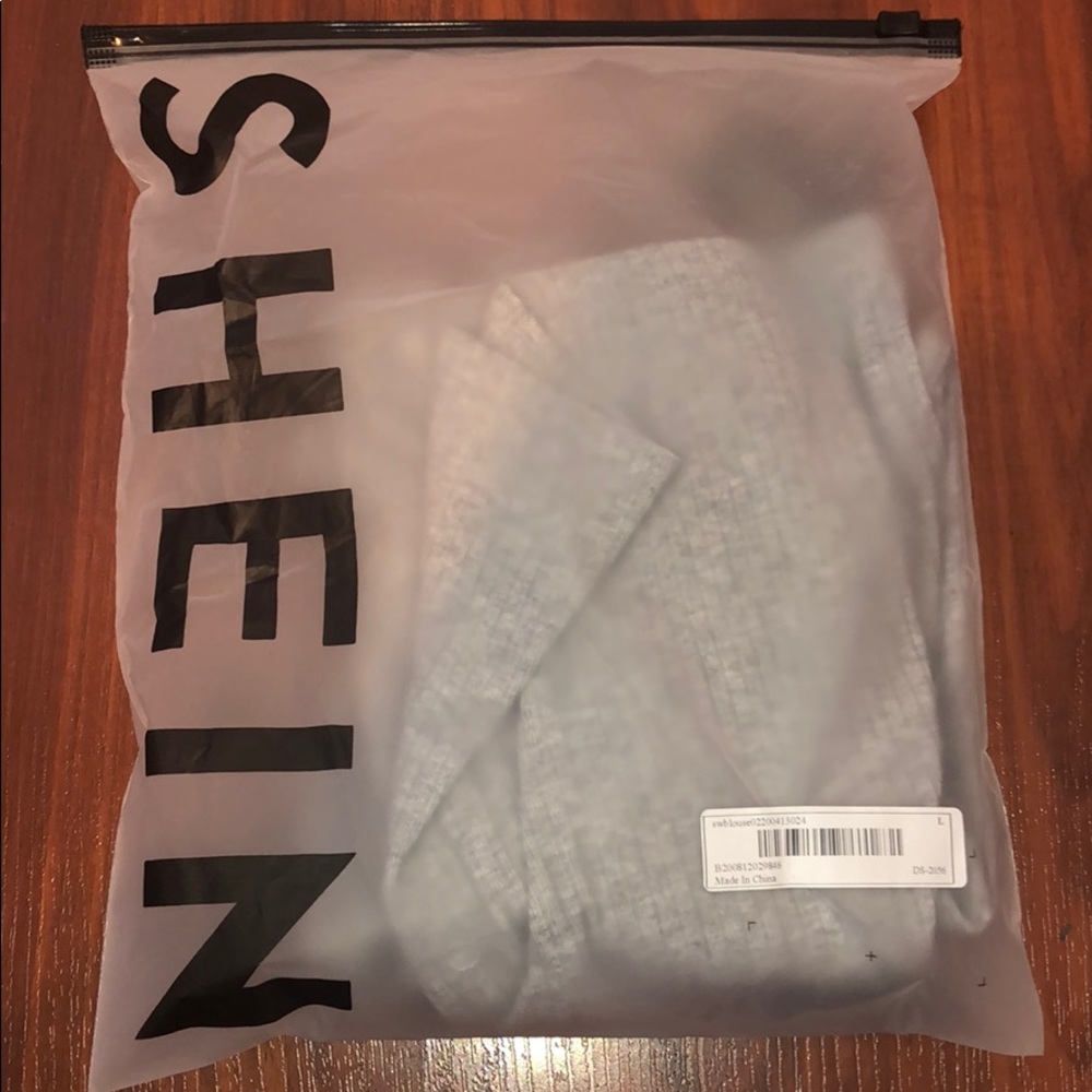 Shein Button Front Rib-Knit Cardigan
